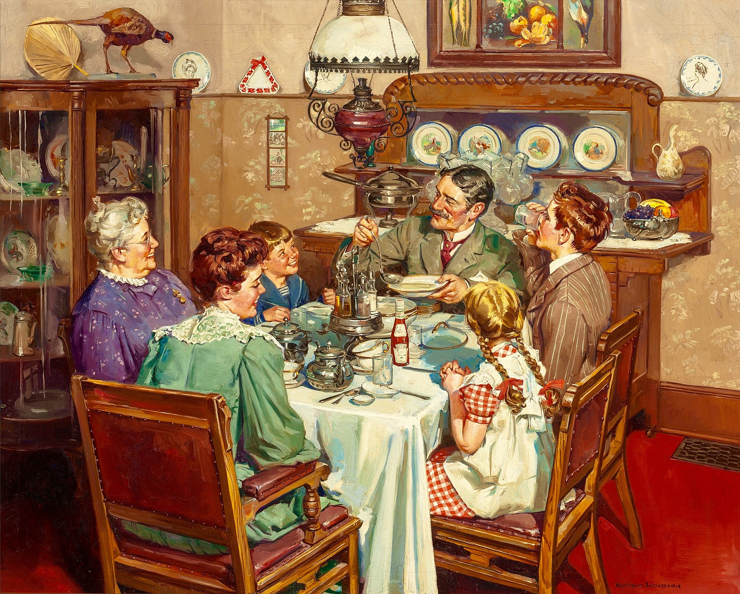 'A Good Table is an American Tradition' by Harold Anderson (1894-1973 ...
