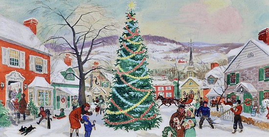 Christmas Tree in Village Square