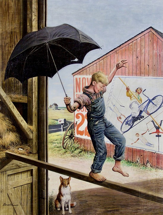 Walking the Tightrope, Saturday Evening Post Cover