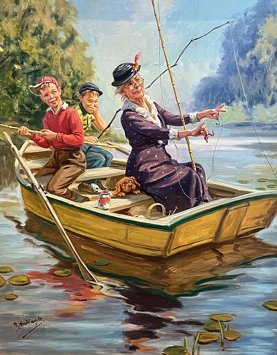 Granny Fishing