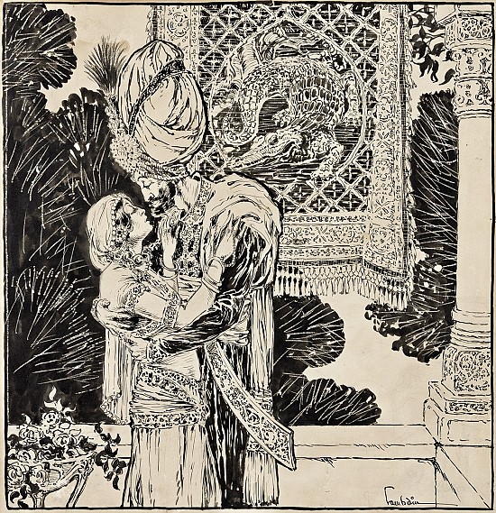 Middle Eastern Romance, Illustration for Unidentified Publication