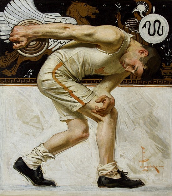 The Discus Thrower, Collier's Magazine Cover