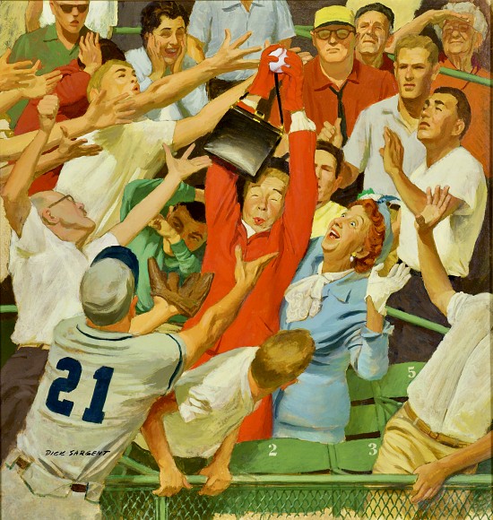 Grandma Catches Fly-ball, Saturday Evening Post Cover