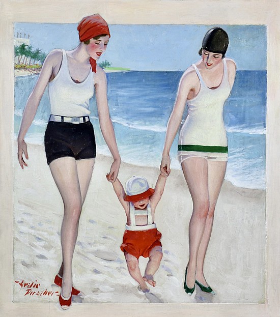 Women and Child at the Beach