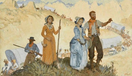 Settlers and Wagon Train