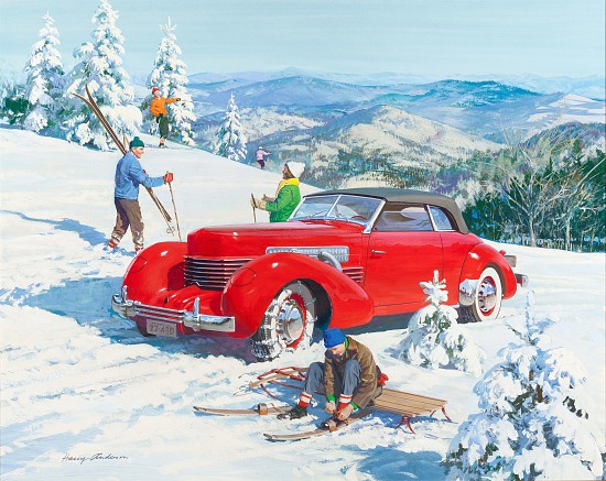 Pioneer American Skiers, 1937 Cord, Great Moments in Early American Motorin