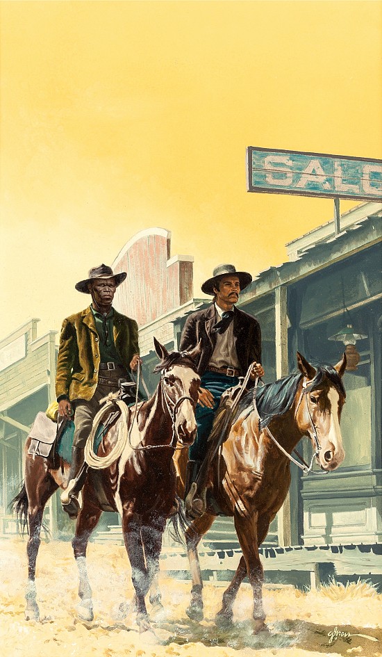 Two Men on Horseback, Book Cover