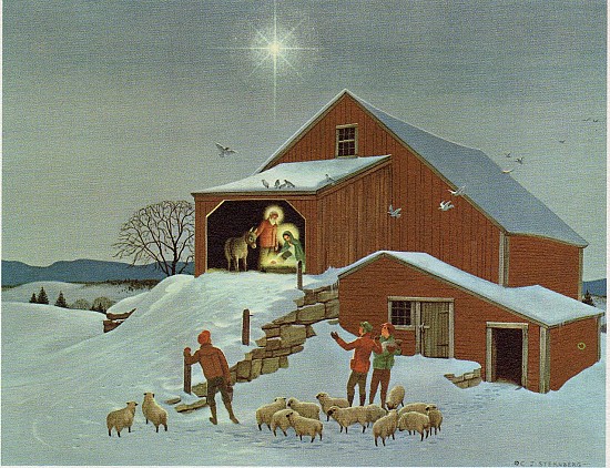 Holy Family in Barn