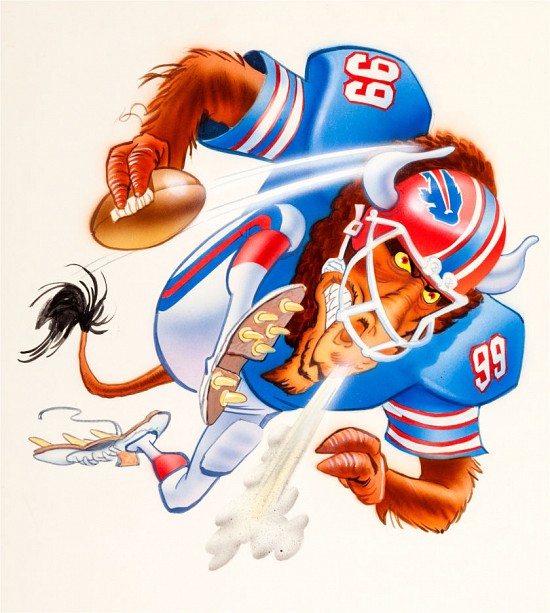 Buffalo Bills Football Illustration