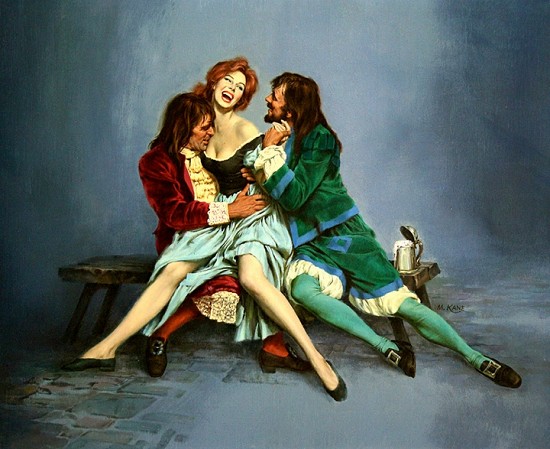 Two Cavaliers with Harlot