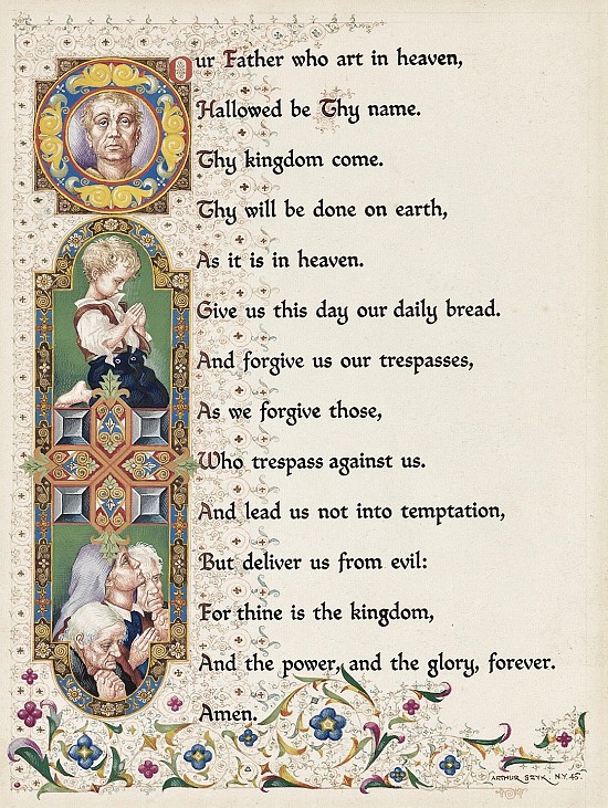 The Lord's Prayer, Illustration for Coronet Magazine, 1945