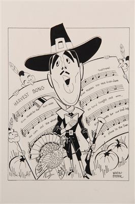 Tennessee Ernie Ford dressed as a Pilgrim