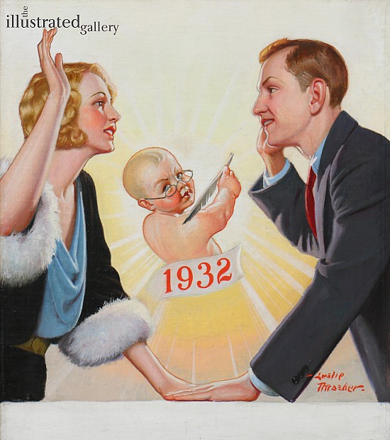 New Years Baby, Liberty Magazine Cover