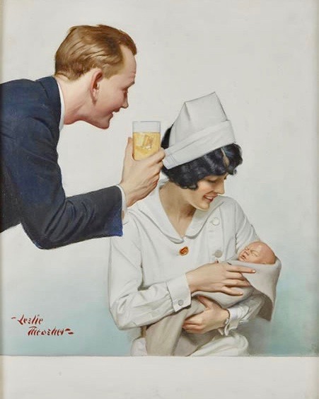 The Newborn, Liberty Magazine Cover, 1930