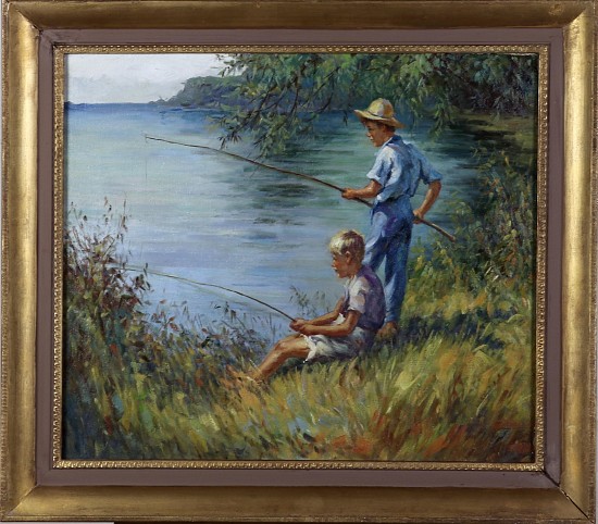 Two Boys Fishing